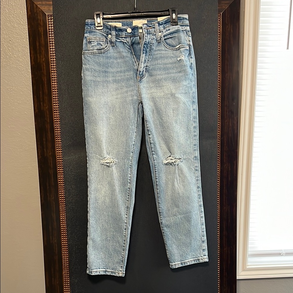 Classic Blue Distressed Women's Jeans